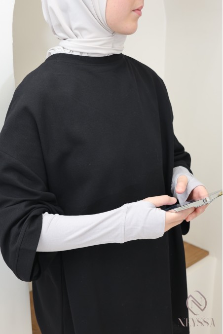 Lange fingerlose Stulpen aus Modal-Baumwolle für Hijab-Frauen