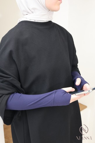 Lange fingerlose Stulpen aus Modal-Baumwolle für Hijab-Frauen 2
