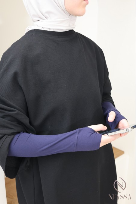 Lange fingerlose Stulpen aus Modal-Baumwolle für Hijab-Frauen