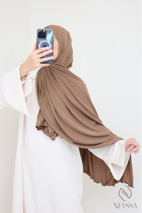 Hijab long lèger en jersey premium pas cher pour femme musulmane