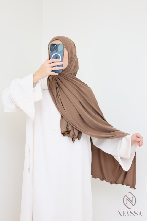 Hijab long lèger en jersey premium pas cher pour femme musulmane