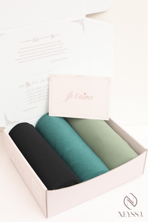 Box of 3 premium jersey hijabs for trendy hijabi women