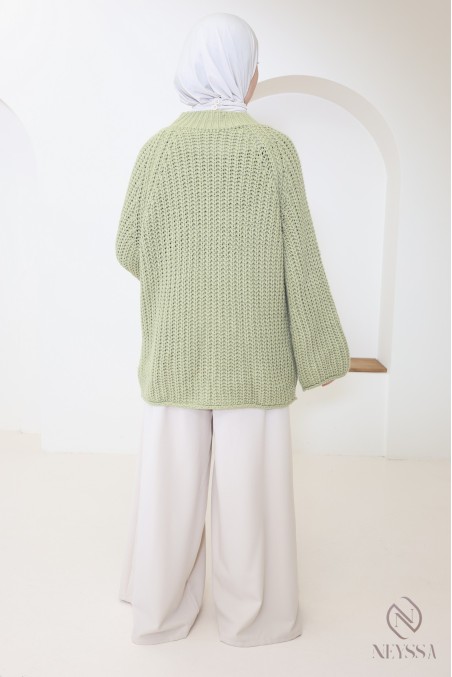 Oversize-Strickpullover für Damen, Rundhalsausschnitt, Einheitsgröße