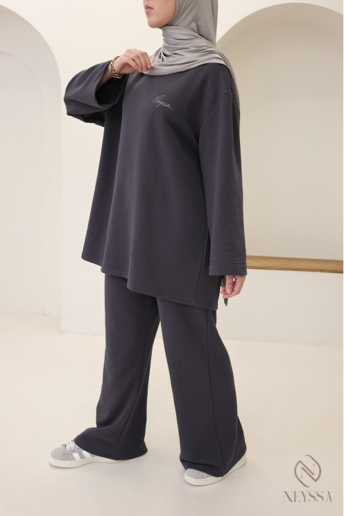 Lässiges Set aus T-Shirt und Hose, 100 % Baumwolle, Neyssa Création