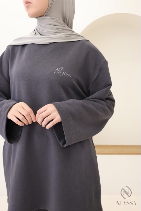 Ensemble casual t-shirt et pantalon, 100% coton, Neyssa Création