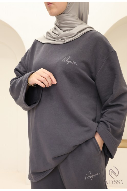 Lässiges Set aus T-Shirt und Hose, 100 % Baumwolle, Neyssa Création