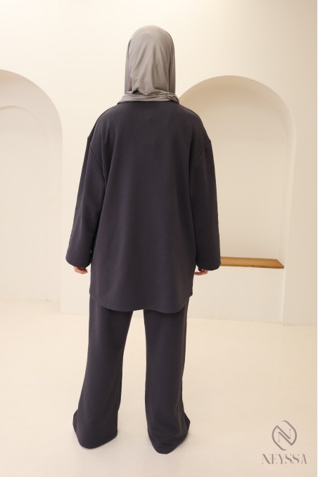 Lässiges Set aus T-Shirt und Hose, 100 % Baumwolle, Neyssa Création