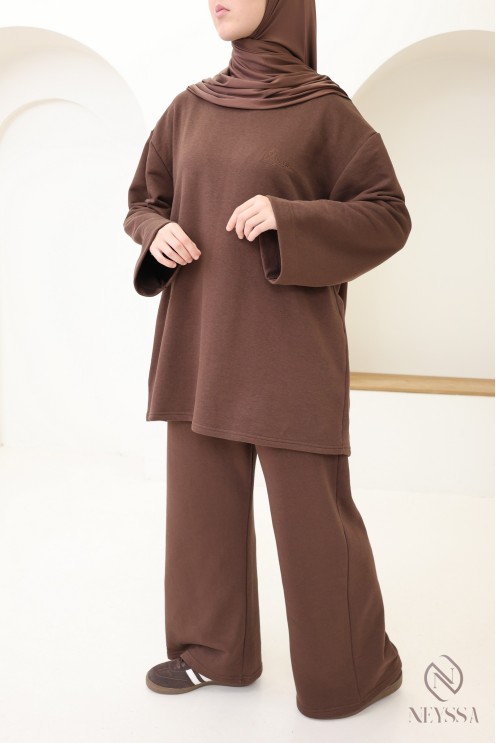 2-piece set with pants + long-sleeved T-shirt for hijabi women
