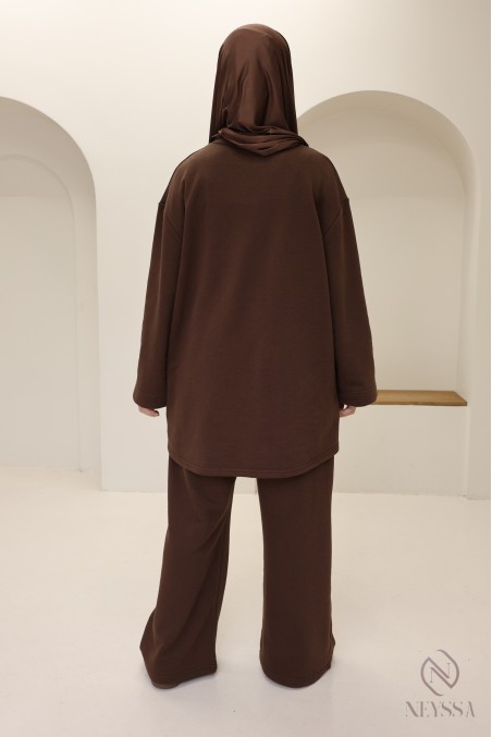 2-piece set with pants + long-sleeved T-shirt for hijabi women