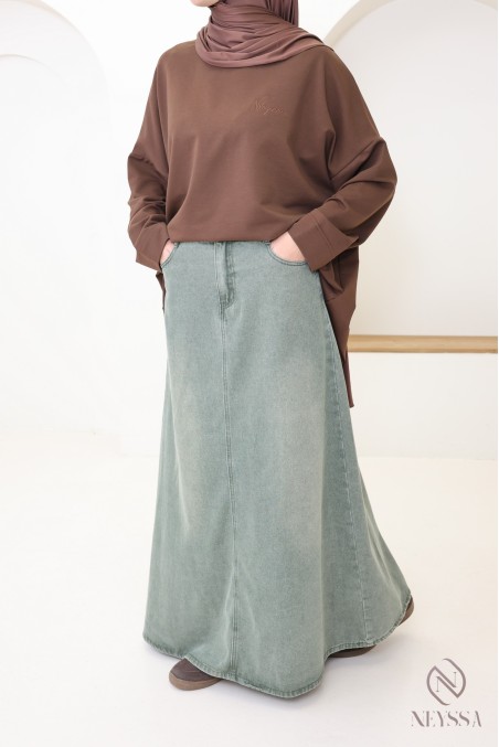 T-shirt manches longues oversize 100% coton signé Neyssa