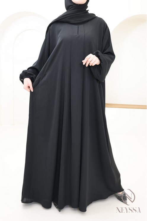 Abaya Dubai umbrella noir