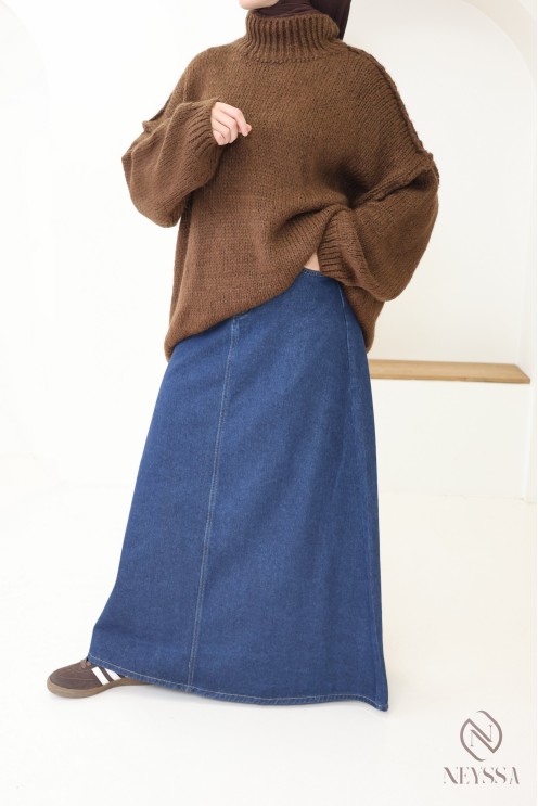 Bescheidener Oversize-Pullover für Damen aus Strick bey neyssa