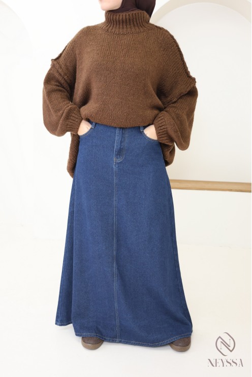 Bescheidener Oversize-Pullover für Damen aus Strick bey neyssa