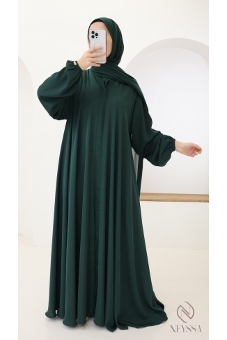 Abaya Dubai ausgestellt grün Neyssa Konfektion, fließender