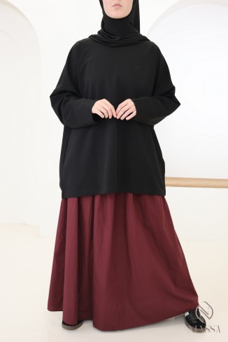 Pull style sweat oversize, idéal pour les hijabi sportives, outfit