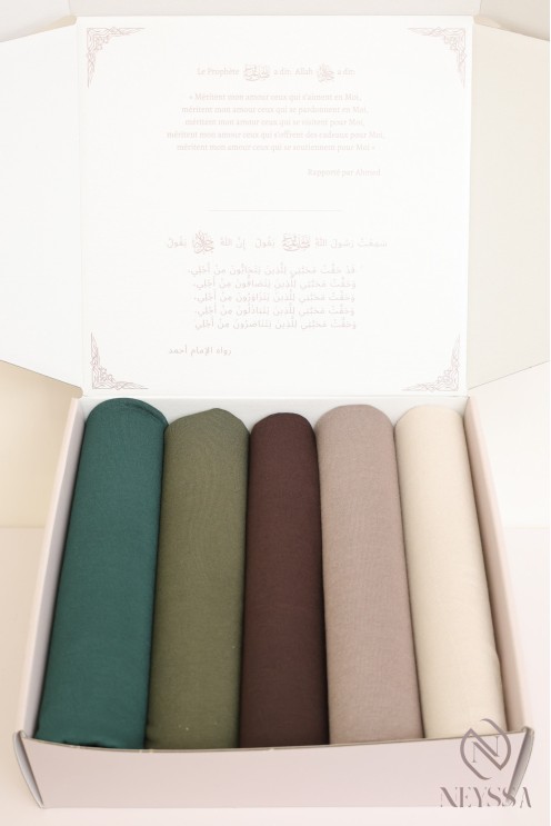 Coffret hijab coffret de foulards à offrir femme musulmane.