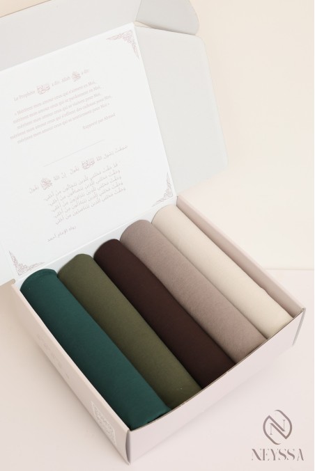 Coffret hijab coffret de foulards à offrir femme musulmane.