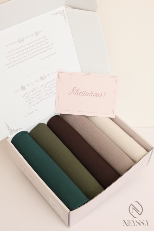 Coffret hijab coffret de foulards à offrir femme musulmane.