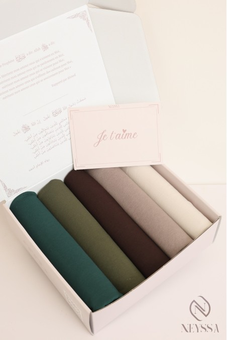 Coffret hijab coffret de foulards à offrir femme musulmane.
