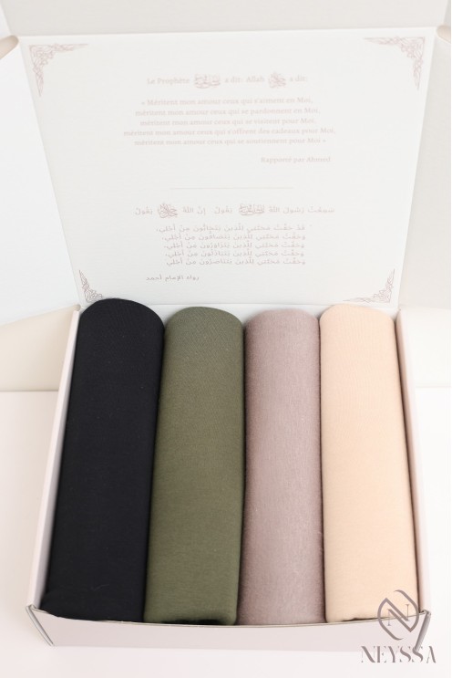 Coffret hijab coffret de foulards à offrir femme musulmane.