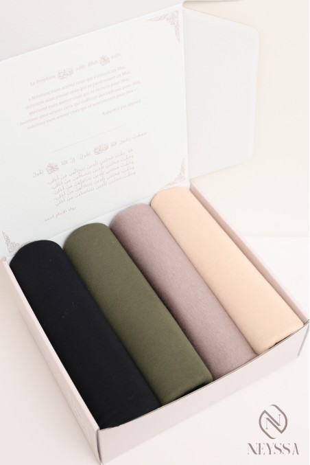 Coffret hijab coffret de foulards à offrir femme musulmane.