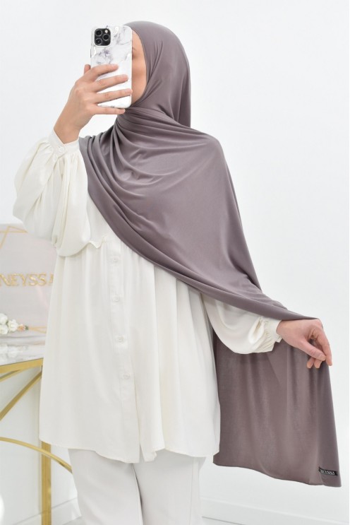 Idée cadeau femme voilée box 4 hijab effet coton avec strass