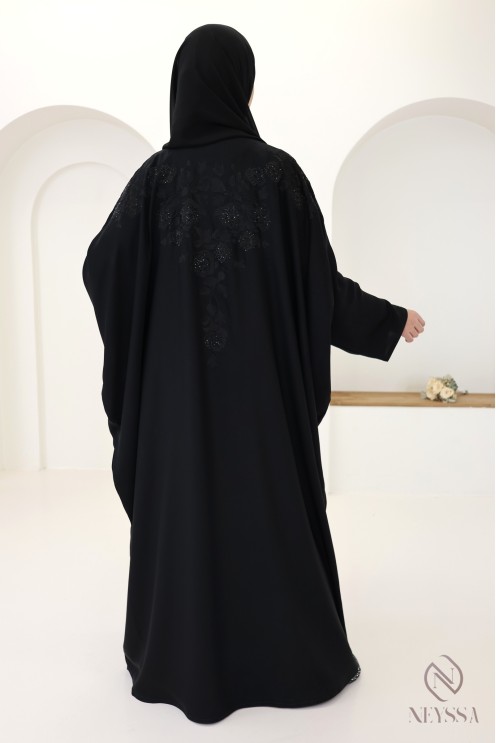 Abaya Dubai im Schmetterlingsschnitt mit Stickerei