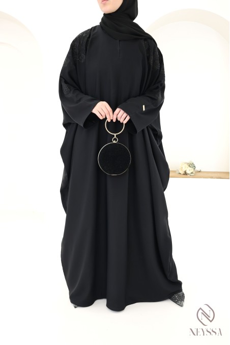 Abaya Dubai im Schmetterlingsschnitt mit Stickerei