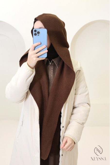 Écharpe cagoule parfaite pour hijabi, bien chaude, indispensable pour l'hiver