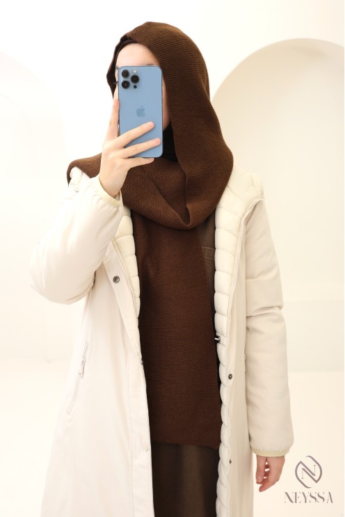 Écharpe cagoule parfaite pour hijabi, bien chaude, indispensable pour l'hiver