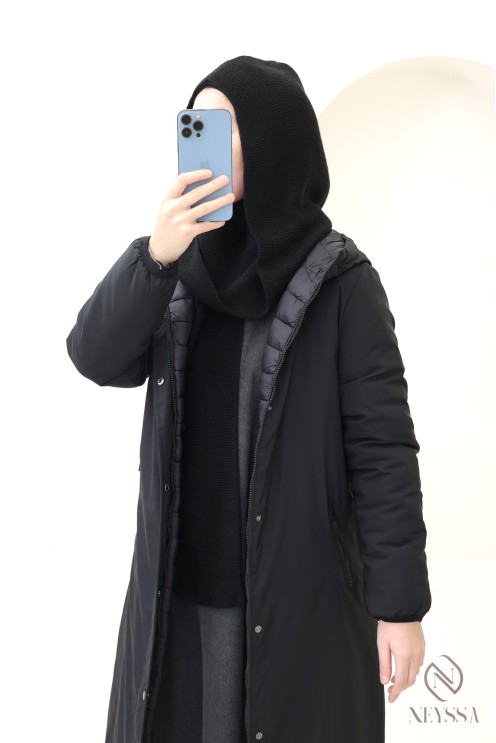 Essential Hood Scarf, schön warm, unverzichtbar für diesen Winter.