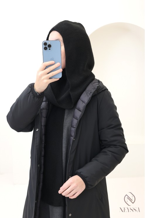 Essential Hood Scarf, schön warm, unverzichtbar für diesen Winter.