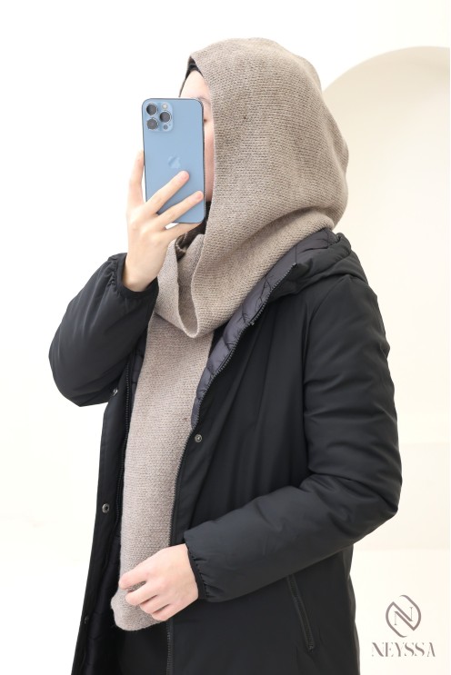 Écharpe cagoule parfaite pour hijabi, bien chaude, indispensable pour l'hiver
