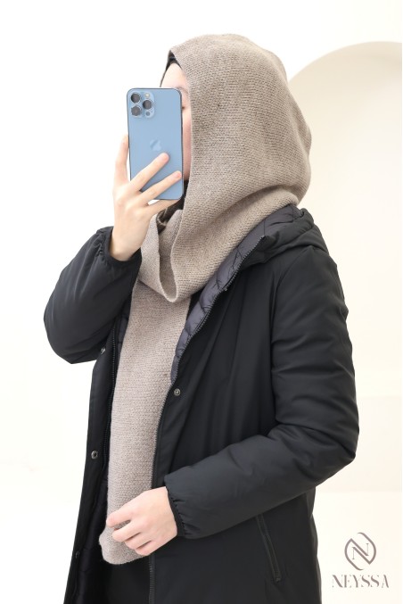 Écharpe cagoule parfaite pour hijabi, bien chaude, indispensable pour l'hiver