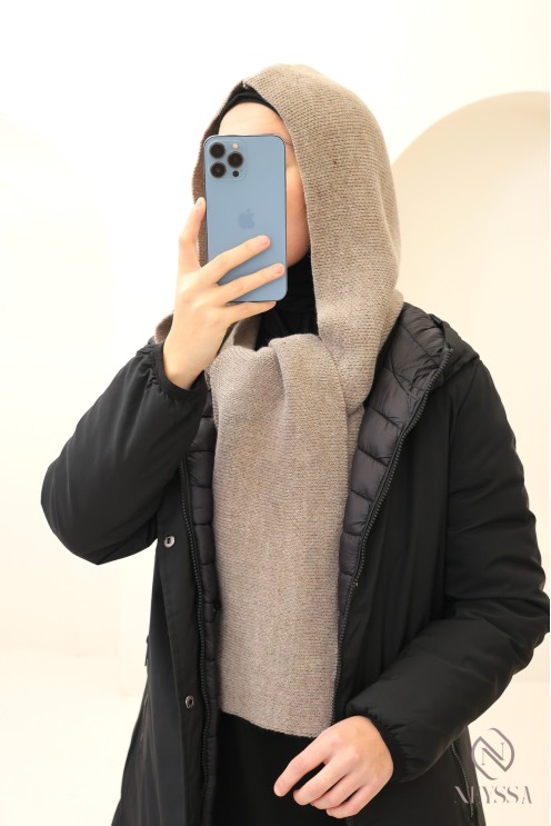 Écharpe cagoule parfaite pour hijabi, bien chaude, indispensable pour l'hiver