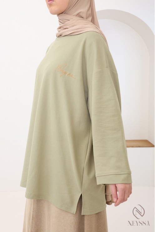 T-shirt oversize femme signé Neyssa, coupe ample, tissu coton
