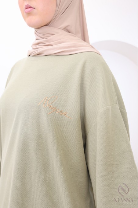 T-shirt oversize femme signé Neyssa, coupe ample, tissu coton