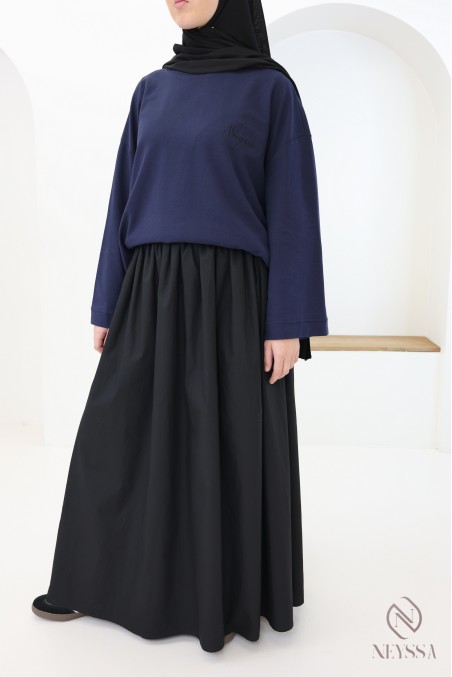 T-shirt ample mi long signé Neyssa en coton, style sportswear