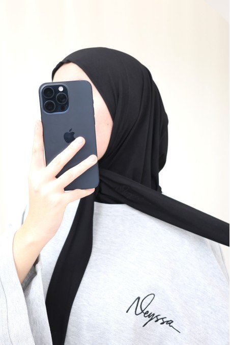 Hijab-Sturmhaube zum Überziehen von Neyssa, hochwertiger Jersey-Stoff