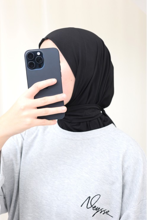 Hijab-Sturmhaube zum Überziehen von Neyssa, hochwertiger Jersey-Stoff