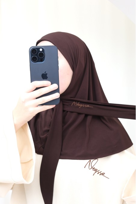 Slip-on hijab balaclava by Neyssa, premium jersey fabric