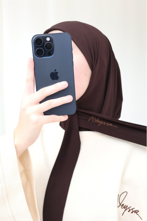 Slip-on hijab balaclava by Neyssa, premium jersey fabric