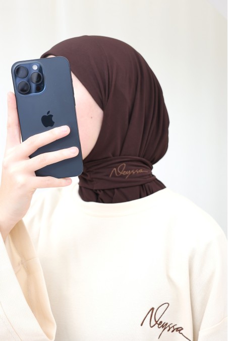 Slip-on hijab balaclava by Neyssa, premium jersey fabric