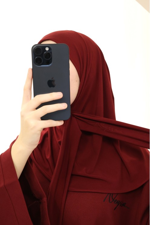 Hijab-Sturmhaube zum Überziehen von Neyssa, hochwertiger Jersey-Stoff