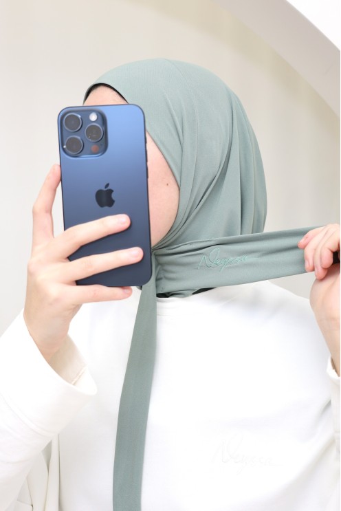 Hijab-Sturmhaube zum Überziehen von Neyssa, hochwertiger Jersey-Stoff