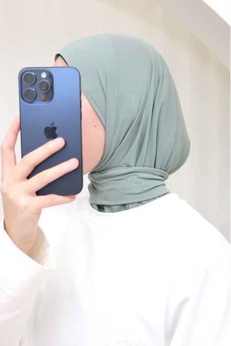 Slip-on hijab balaclava by Neyssa, premium jersey fabric