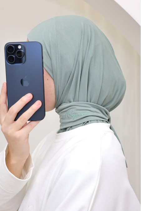 Slip-on hijab balaclava by Neyssa, premium jersey fabric