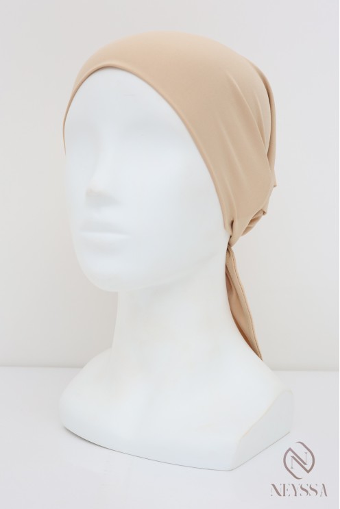 Modal tie-back hijab cap, tie-back hijab cap, soft hijab cap