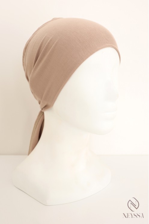 Bonnet hijab modal à nouer, bonnet à nouer hijab, bonnet hijab doux
