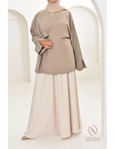 Long flared skirt for women, tailored fabric, high quality